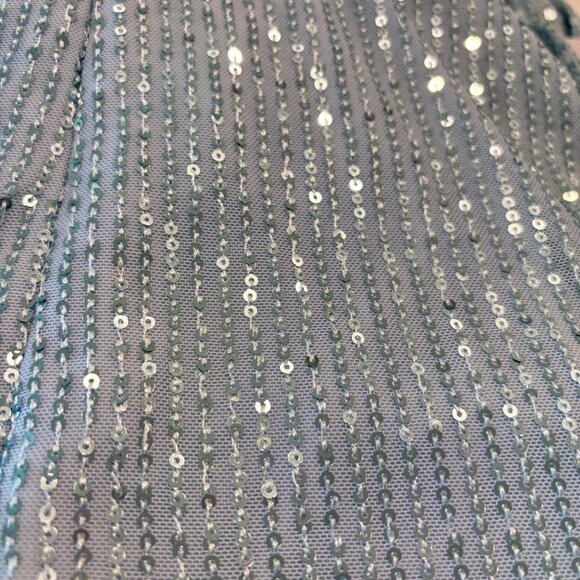NEW Blue Prom Dress, Blue Dress, Maxi Dress, Sequin Dress, NWOT Size 2 - Picture 6 of 8